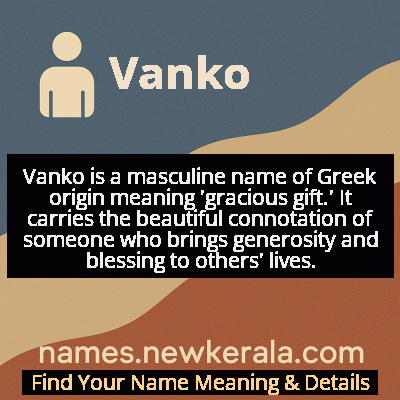Vanko Name Meaning and Origin