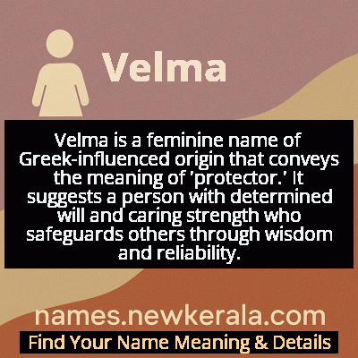 Velma Name Meaning and Origin