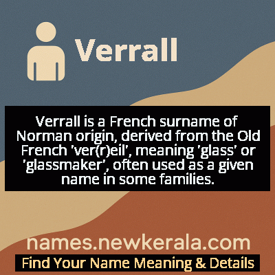Verrall Name Meaning and Origin