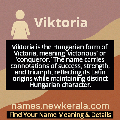 Viktoria Name Meaning and Origin