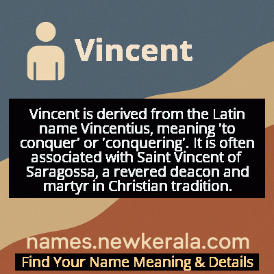 Vincent Name Meaning and Origin