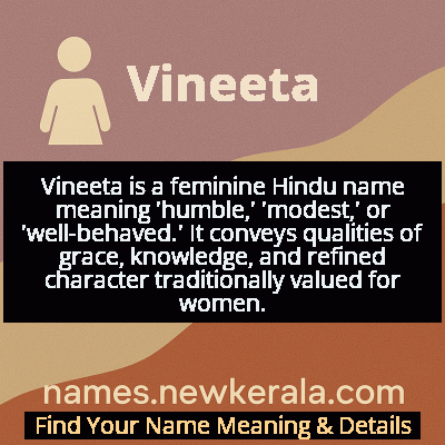 Vineeta Name Meaning and Origin