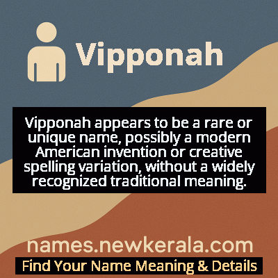 Vipponah Name Meaning and Origin
