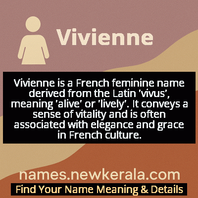 Vivienne Name Meaning and Origin