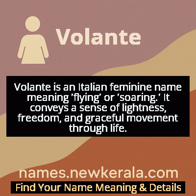 Volante Name Meaning and Origin