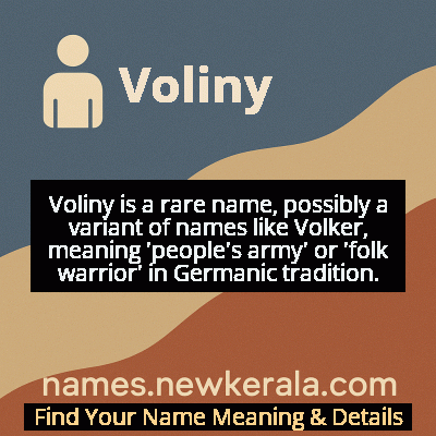 Voliny Name Meaning and Origin