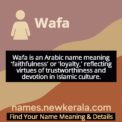 Wafa Name Meaning and Origin