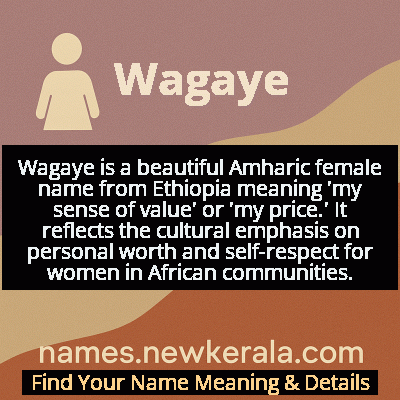 Wagaye Name Meaning and Origin