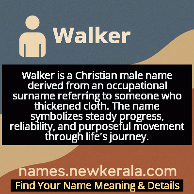 Walker Name Meaning and Origin