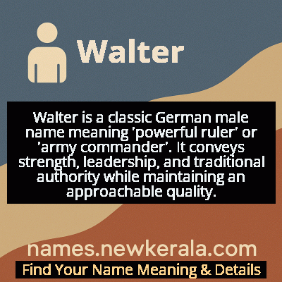 Walter Name Meaning and Origin