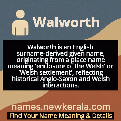 Walworth Name Meaning and Origin