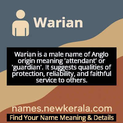 Warian Name Meaning and Origin