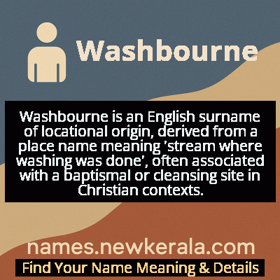 Washbourne Name Meaning and Origin