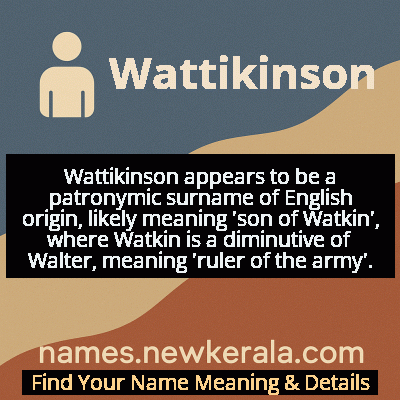 Wattikinson Name Meaning and Origin