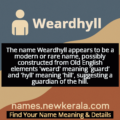 Weardhyll Name Meaning and Origin