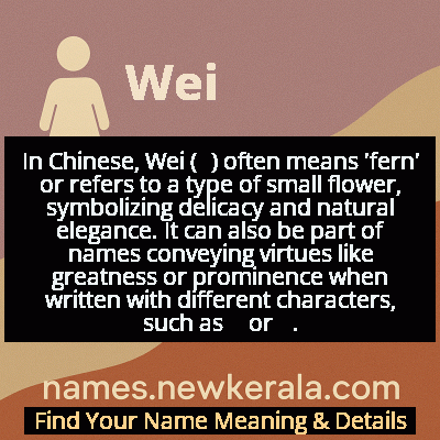 Wei Name Meaning and Origin