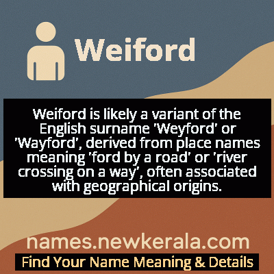 Weiford Name Meaning and Origin