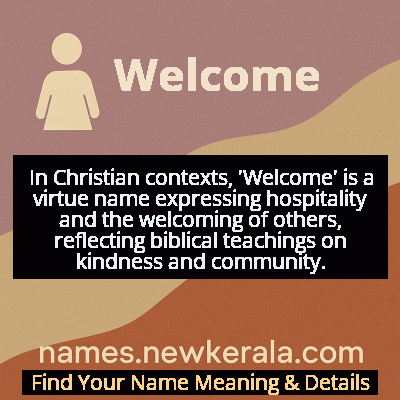 Welcome Name Meaning and Origin