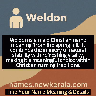 Weldon Name Meaning and Origin