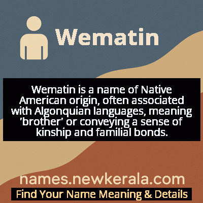 Wematin Name Meaning and Origin