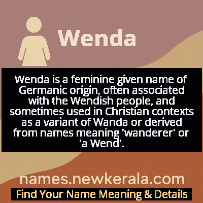 Wenda Name Meaning and Origin