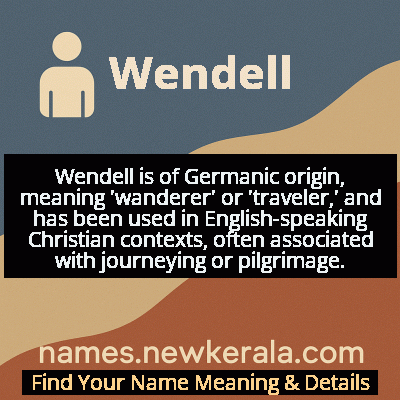 Wendell Name Meaning and Origin