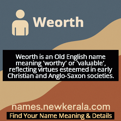 Weorth Name Meaning and Origin