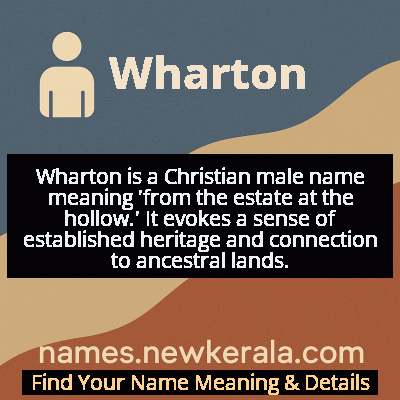 Wharton Name Meaning and Origin