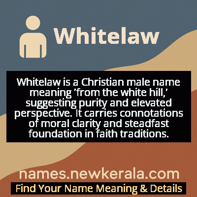 Whitelaw Name Meaning and Origin