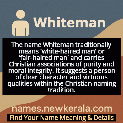 Whiteman Name Meaning and Origin