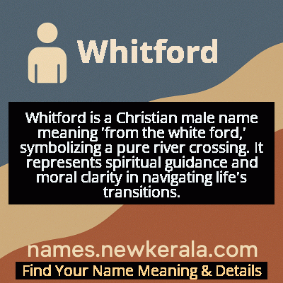 Whitford Name Meaning and Origin