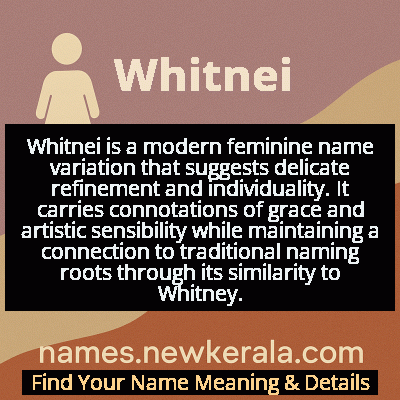Whitnei Name Meaning and Origin