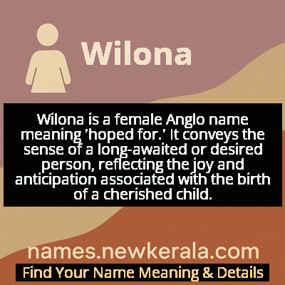 Wilona Name Meaning and Origin