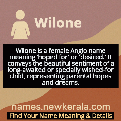Wilone Name Meaning and Origin