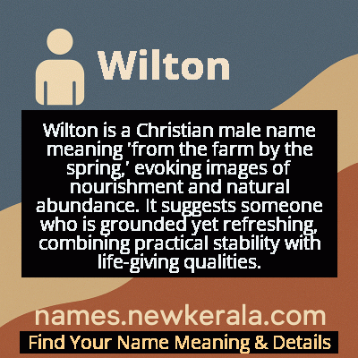 Wilton Name Meaning and Origin
