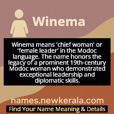 Winema Name Meaning and Origin