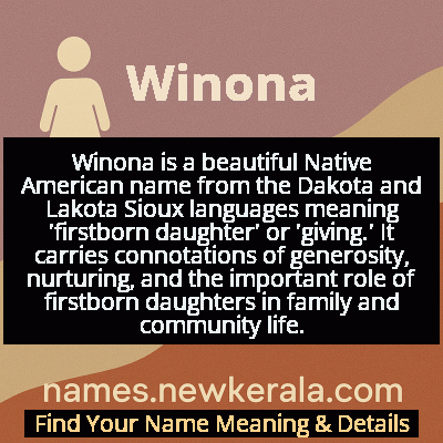 Winona Name Meaning and Origin