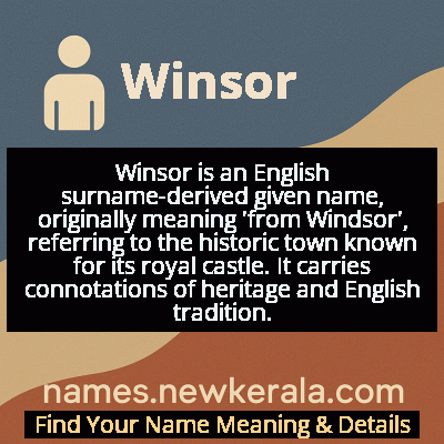 Winsor Name Meaning and Origin