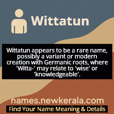 Wittatun Name Meaning and Origin