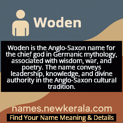 Woden Name Meaning and Origin