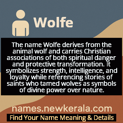 Wolfe Name Meaning and Origin