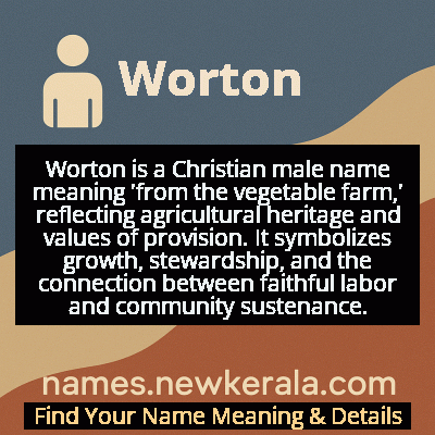 Worton Name Meaning and Origin