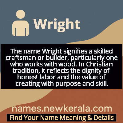 Wright Name Meaning and Origin
