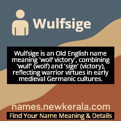 Wulfsige Name Meaning and Origin