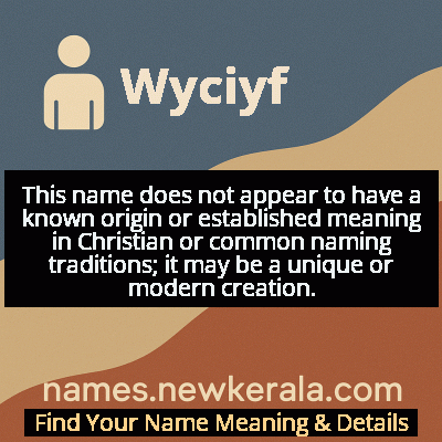 Wyciyf Name Meaning and Origin