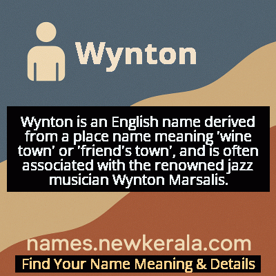 Wynton Name Meaning and Origin