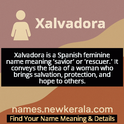 Xalvadora Name Meaning and Origin