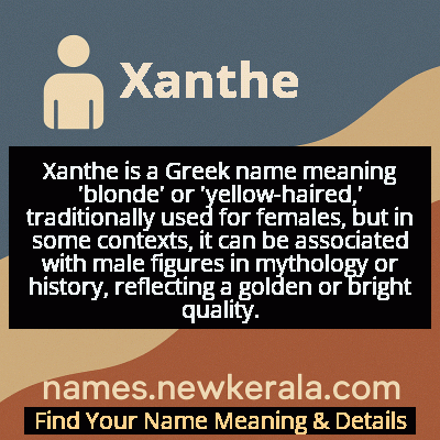 Xanthe Name Meaning and Origin