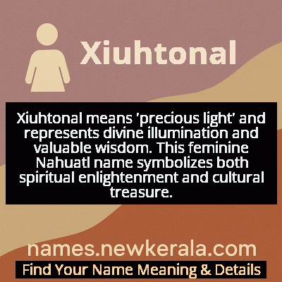 Xiuhtonal Name Meaning and Origin