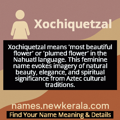 Xochiquetzal Name Meaning and Origin